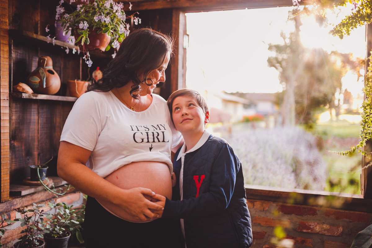 Fotografa familia Curitiba - Ensaio externo gestante Lavandario 