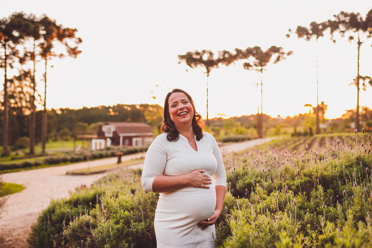 Fotografa familia Curitiba - Ensaio externo gestante Lavandario 