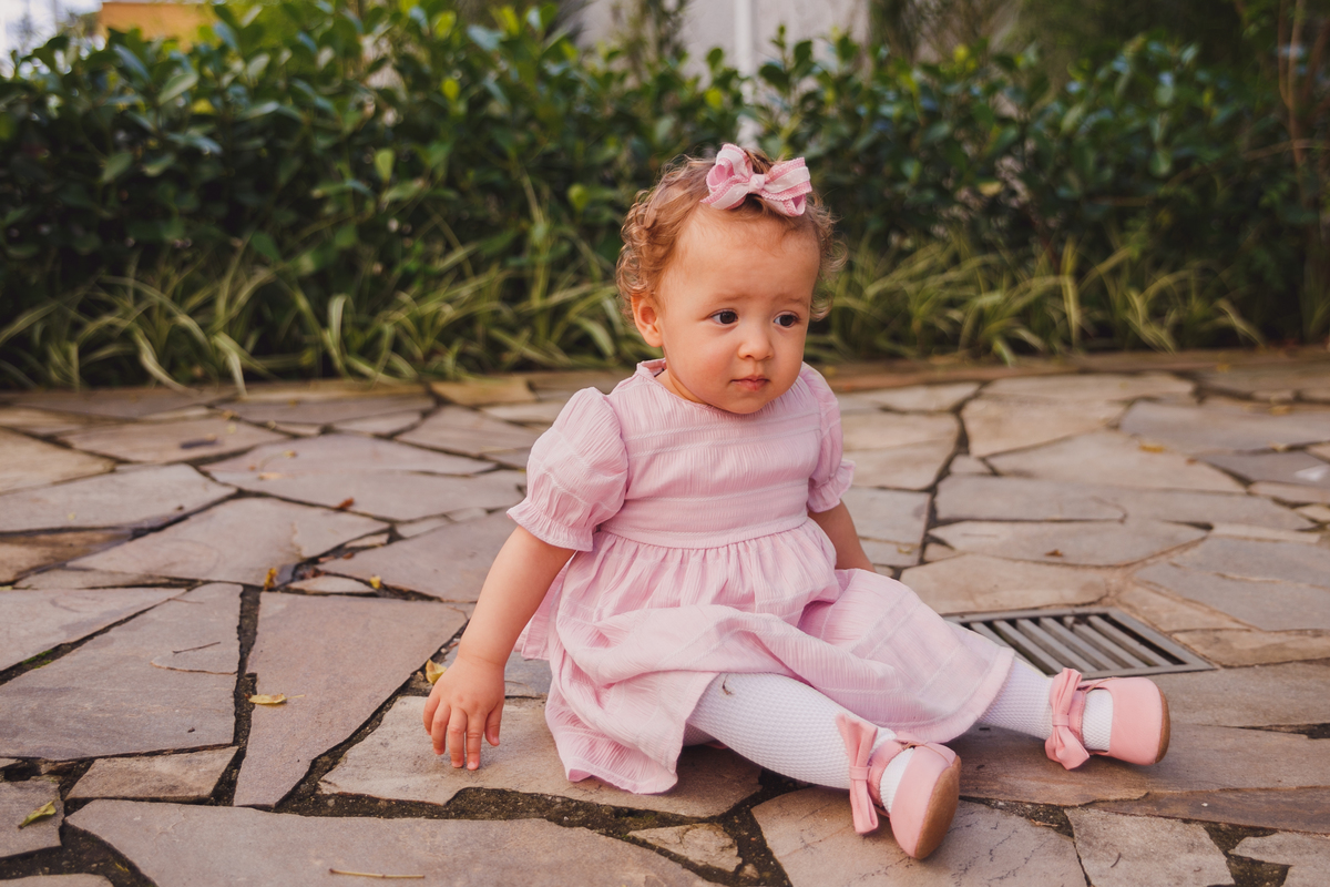 Fotografa familia Curitiba - Aniversário infantil flores menina 