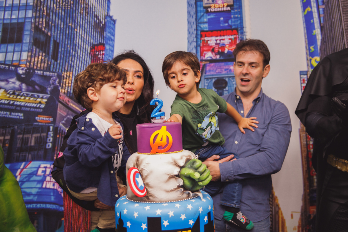 Fotografa familia Curitiba - Aniversario menino super Herois 