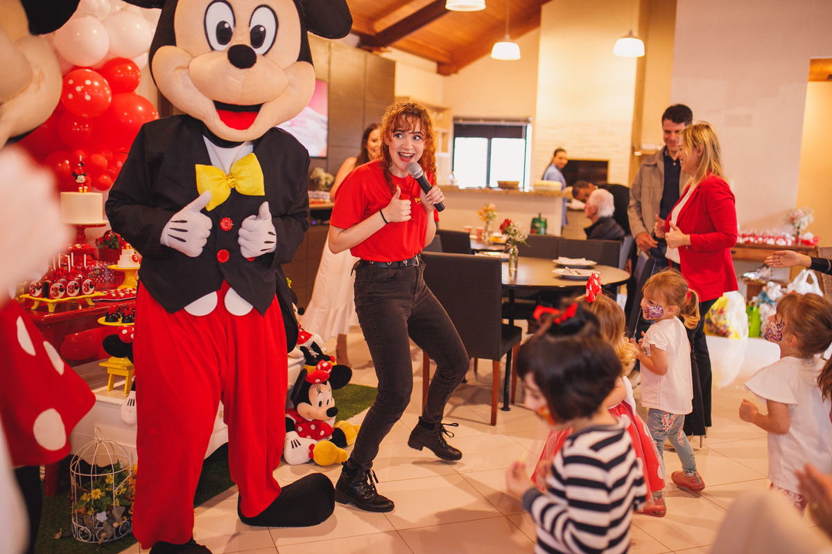 Fotografa familia Curitiba - aniversário menina Minnie 3 anos 