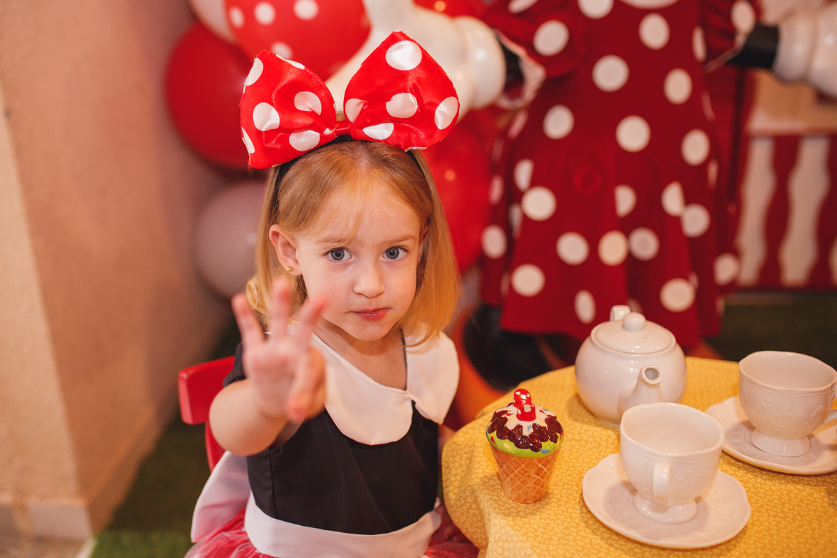 Fotografa familia Curitiba - aniversário menina Minnie 3 anos 
