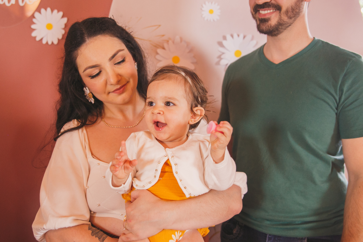 Fotografa familia Curitiba - aniversario menina bebe 1 ano flor