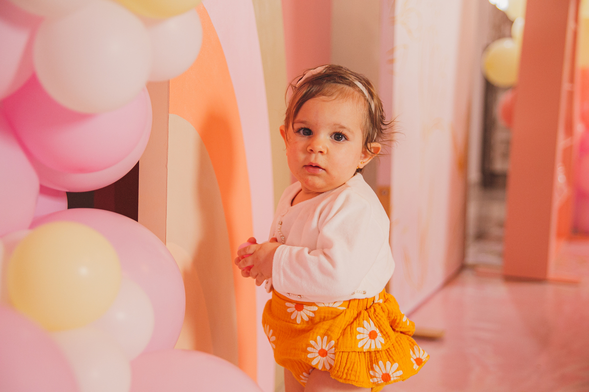 Fotografa familia Curitiba - aniversario menina bebe 1 ano flor