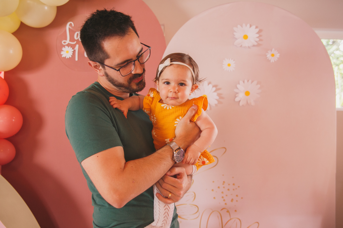 Fotografa familia Curitiba - aniversario menina bebe 1 ano flor