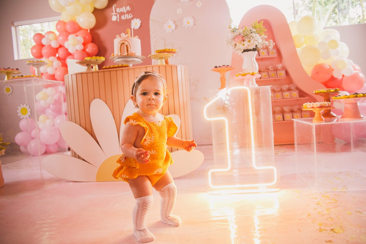 Fotografa familia Curitiba - aniversario menina bebe 1 ano flor