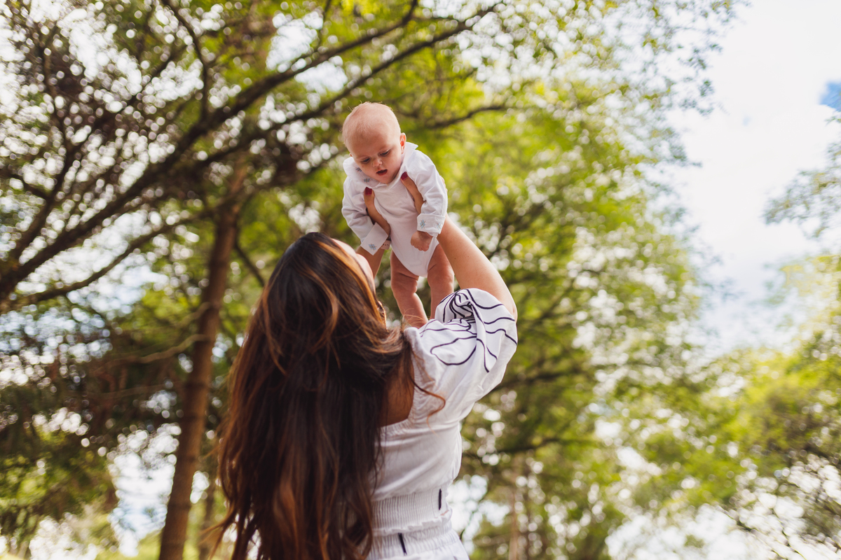 Fotografa familia Curitiba - Ensaio externo bebe menino mesvesrsario parque