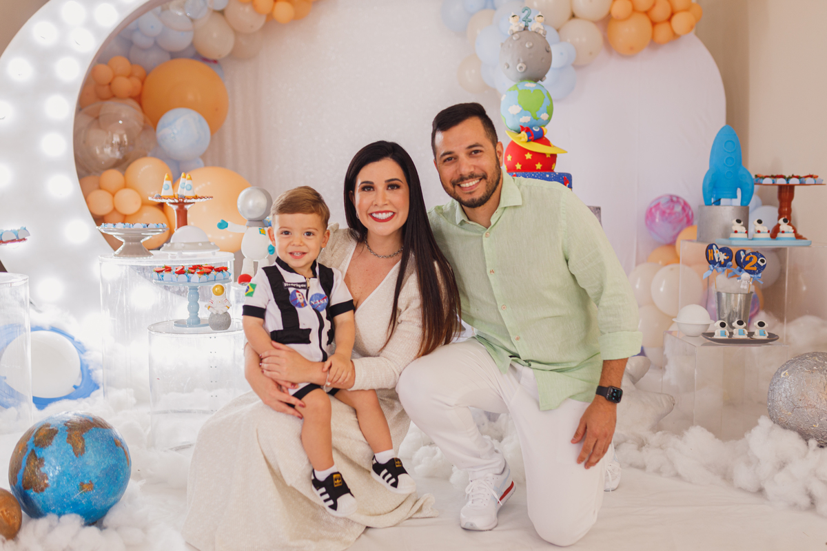 Fotografa Familia Curitiba - Aniversario astronauta menino 2 anos 