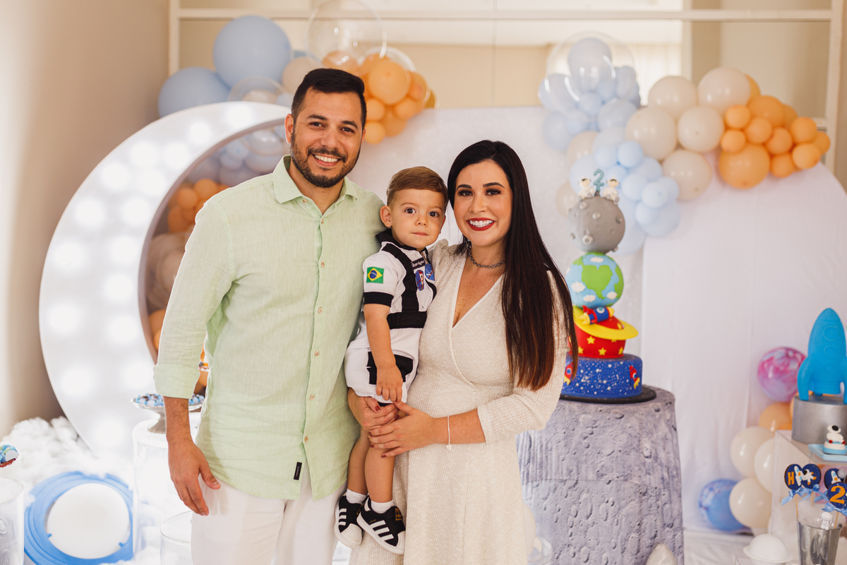 Fotografa Familia Curitiba - Aniversario astronauta menino 2 anos 
