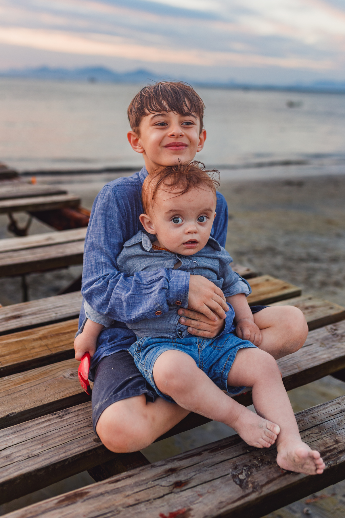 Fotografa familia Curitiba - ensaio ilha do mel bebe 1 ano menino