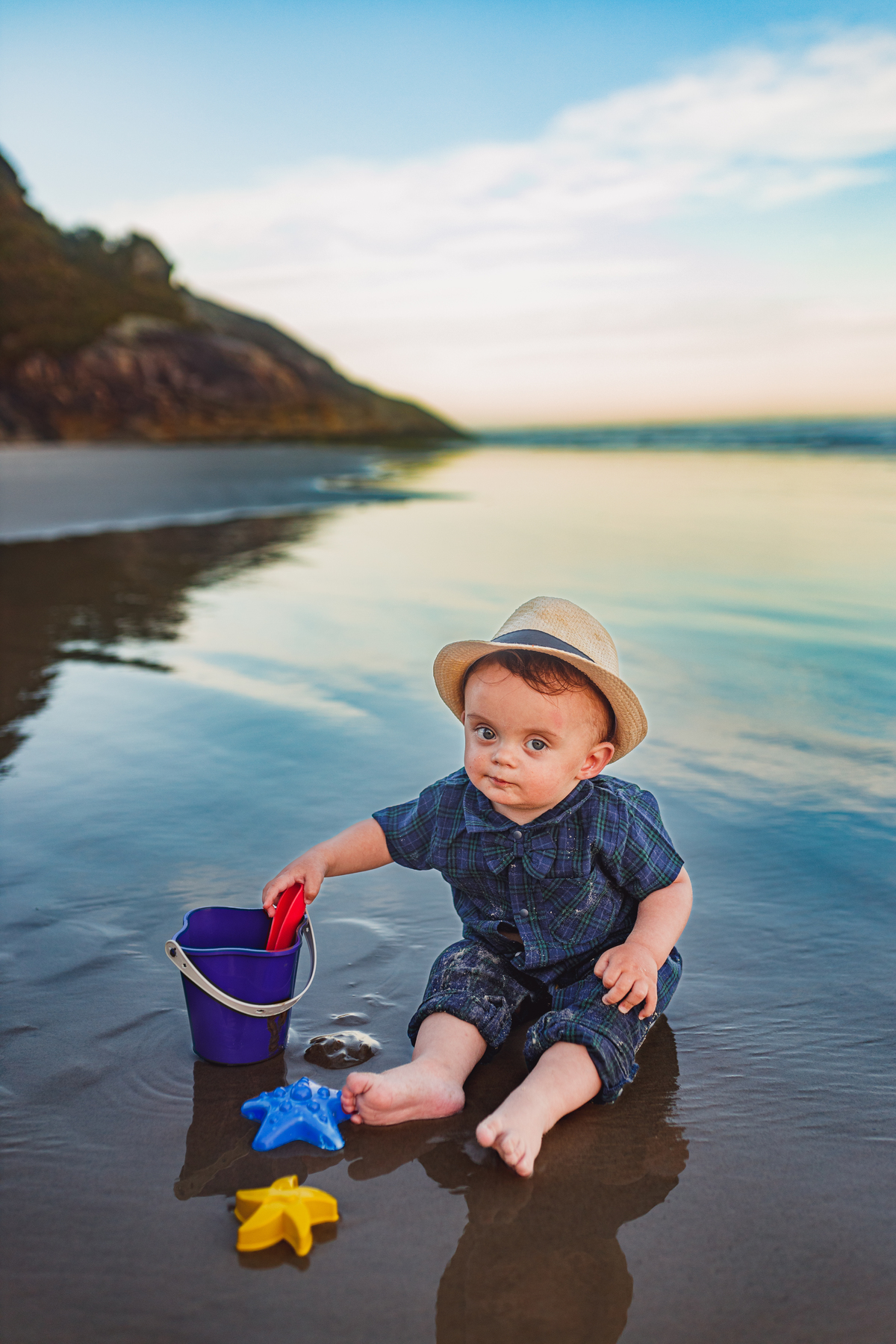 Fotografa familia Curitiba - ensaio ilha do mel bebe 1 ano menino