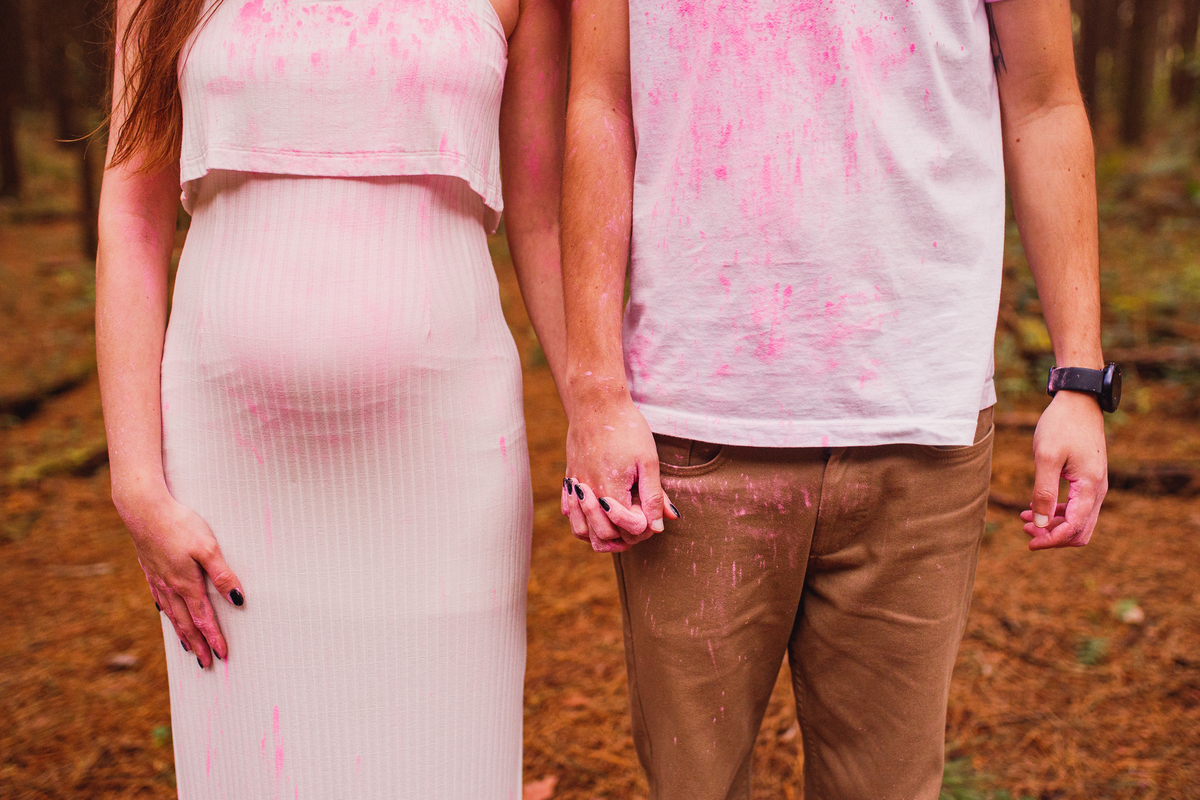 Fotografa familia Curitiba - Gestante externo revelação menina