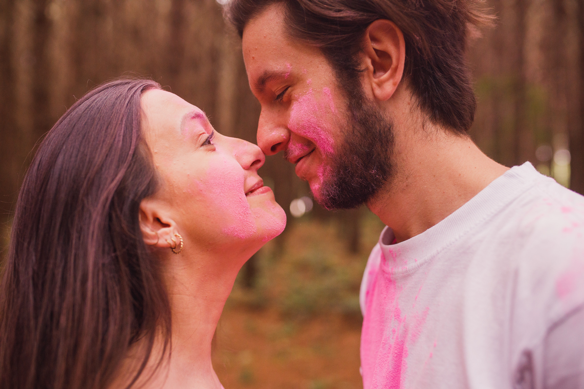 Fotografa familia Curitiba - Gestante externo revelação menina