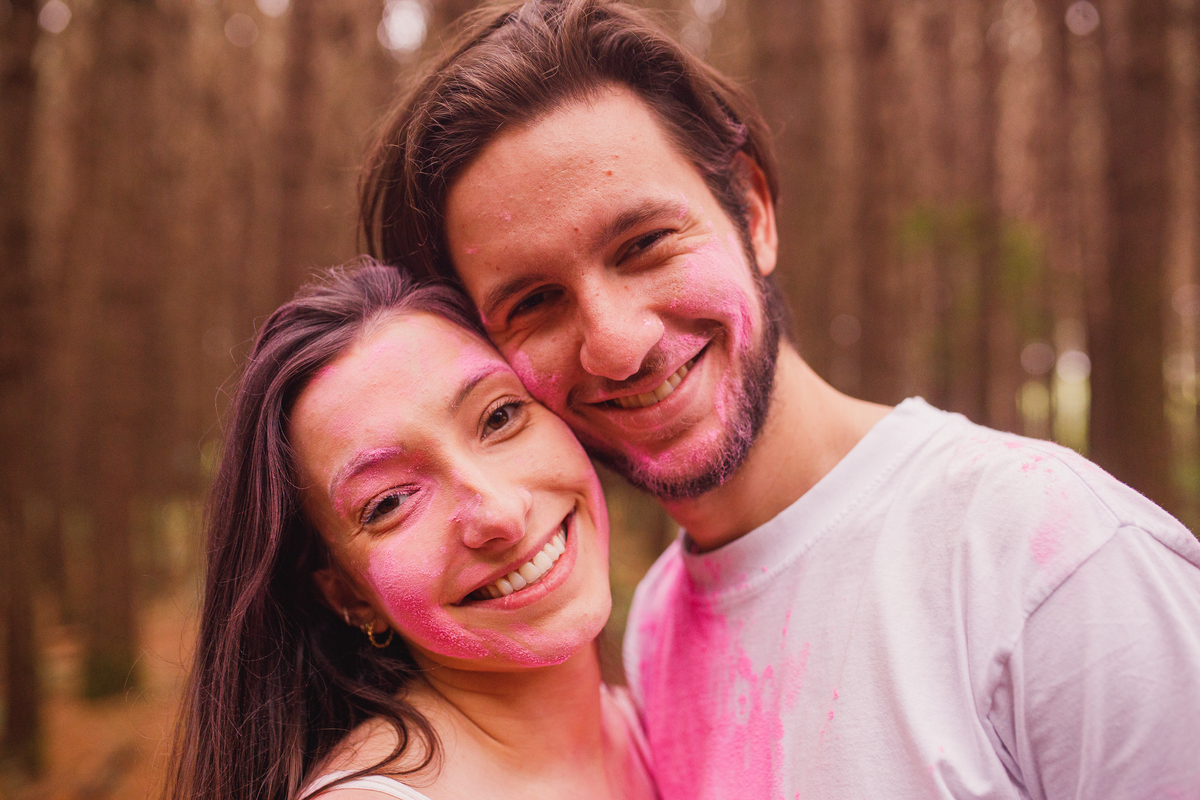 Fotografa familia Curitiba - Gestante externo revelação menina