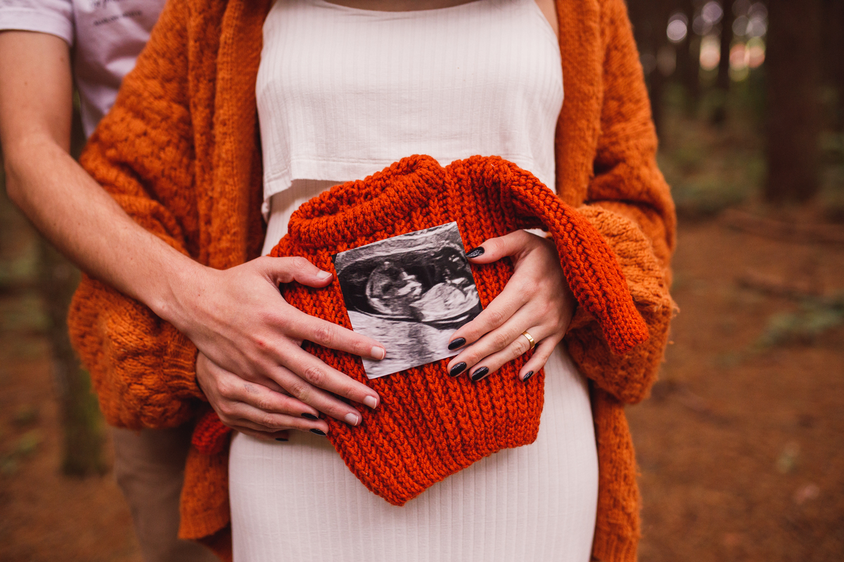 Fotografa familia Curitiba - Gestante externo revelação menina