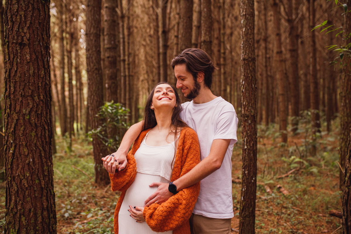Fotografa familia Curitiba - Gestante externo revelação menina