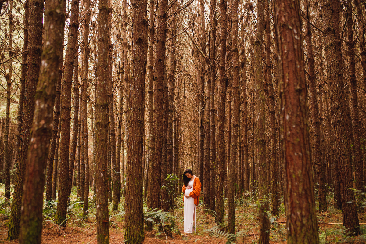 Fotografa familia Curitiba - Gestante externo revelação menina