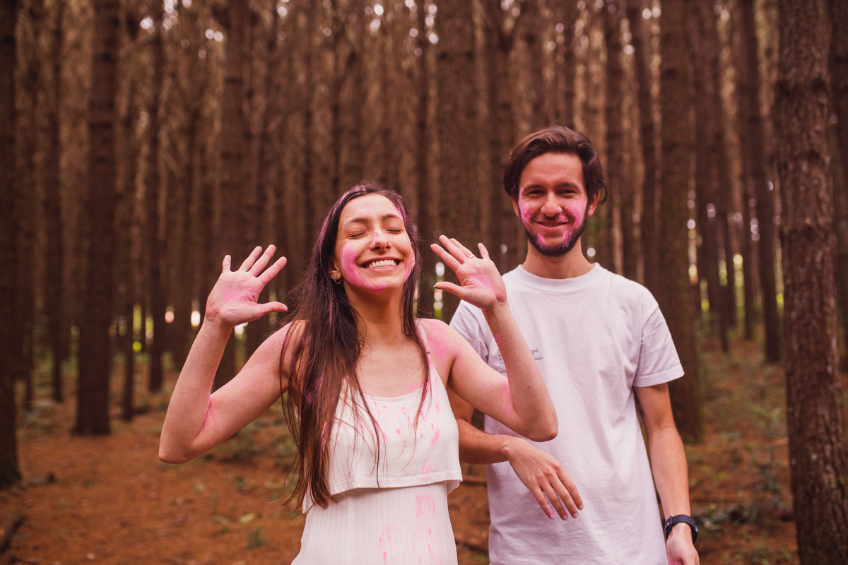 Fotografa familia Curitiba - Gestante externo revelação menina