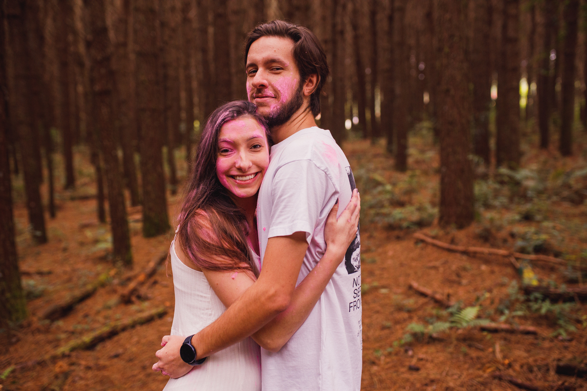Fotografa familia Curitiba - Gestante externo revelação menina