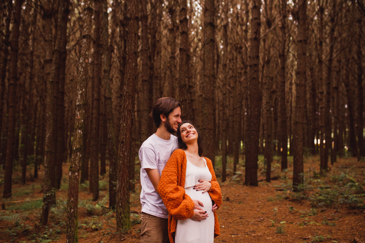 Fotografa familia Curitiba - Gestante externo revelação menina