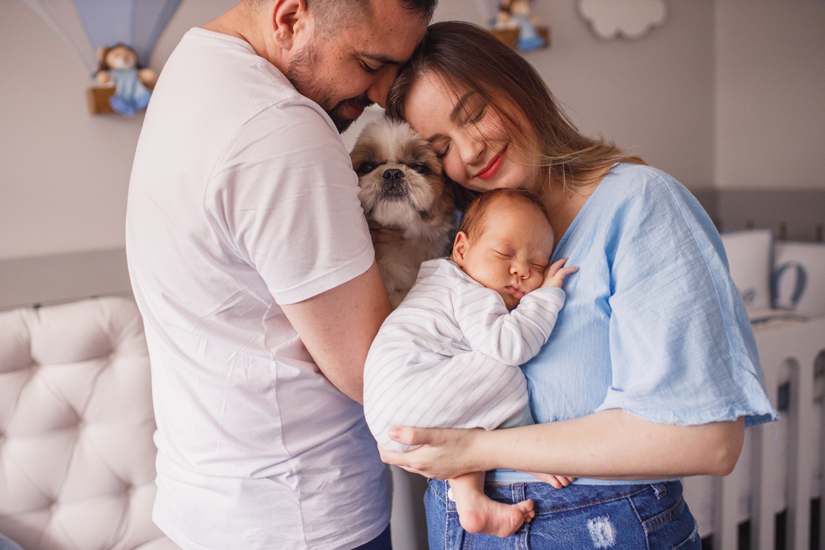 Fotografa Familia Curitiba - Ensaio lifestyle menino 1 mes 