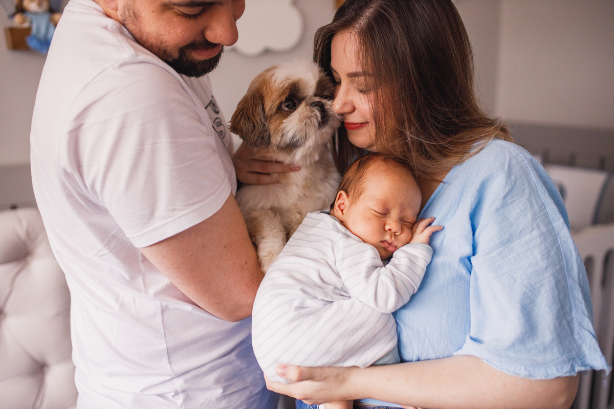 Fotografa Familia Curitiba - Ensaio lifestyle menino 1 mes 