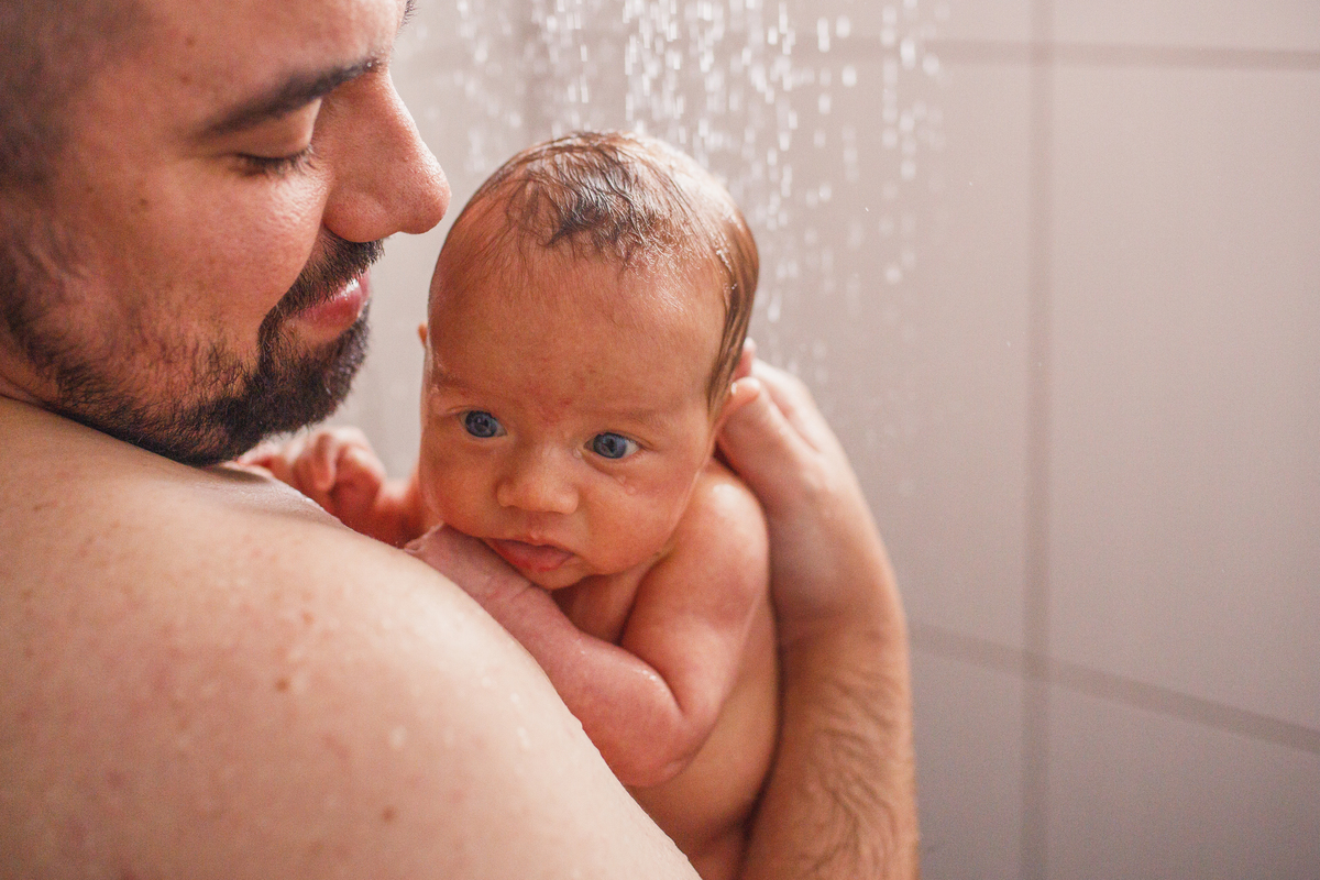 Fotografa Familia Curitiba - Ensaio lifestyle menino 1 mes 