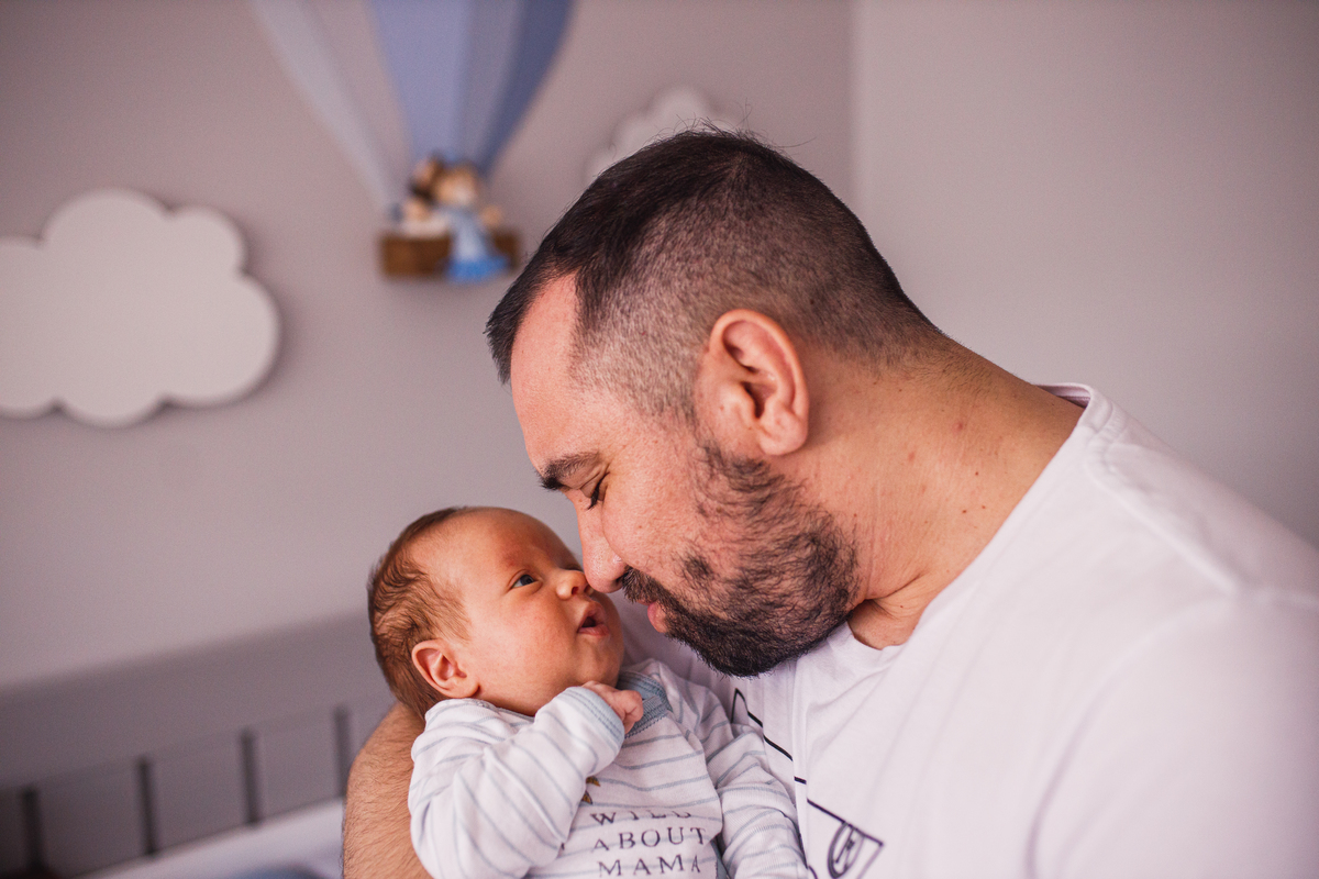 Fotografa Familia Curitiba - Ensaio lifestyle menino 1 mes 