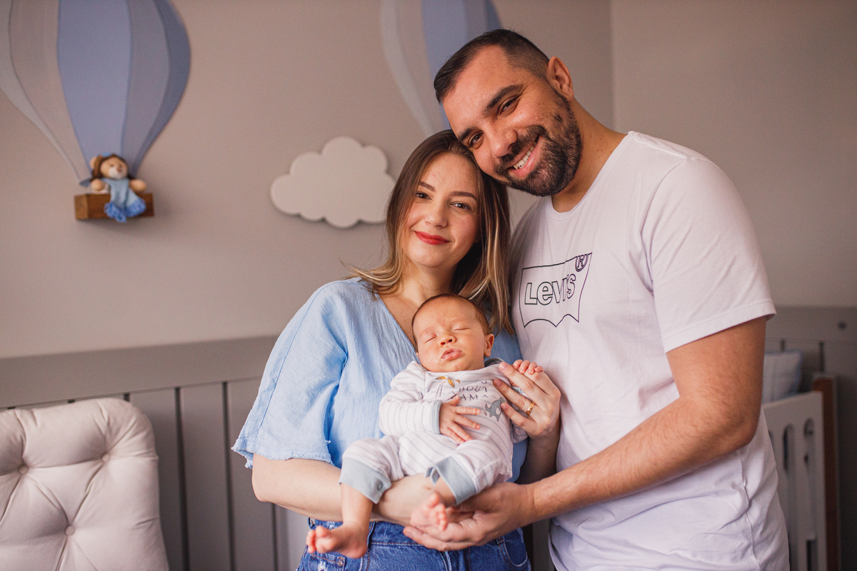 Fotografa Familia Curitiba - Ensaio lifestyle menino 1 mes 