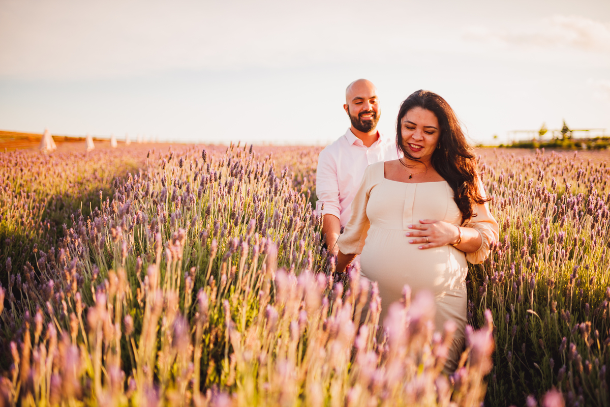 Fotografa familia Curitiba - Gestante externo Lavandario carambei