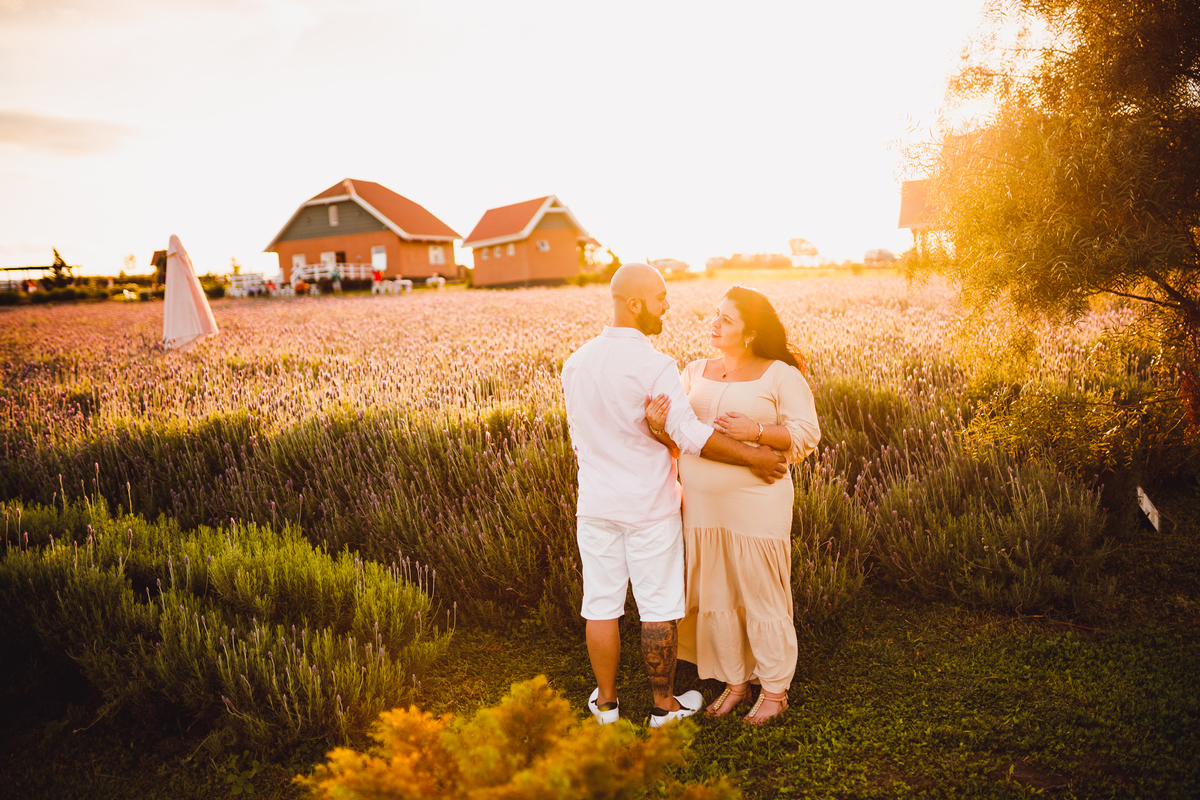 Fotografa familia Curitiba - Gestante externo Lavandario carambei