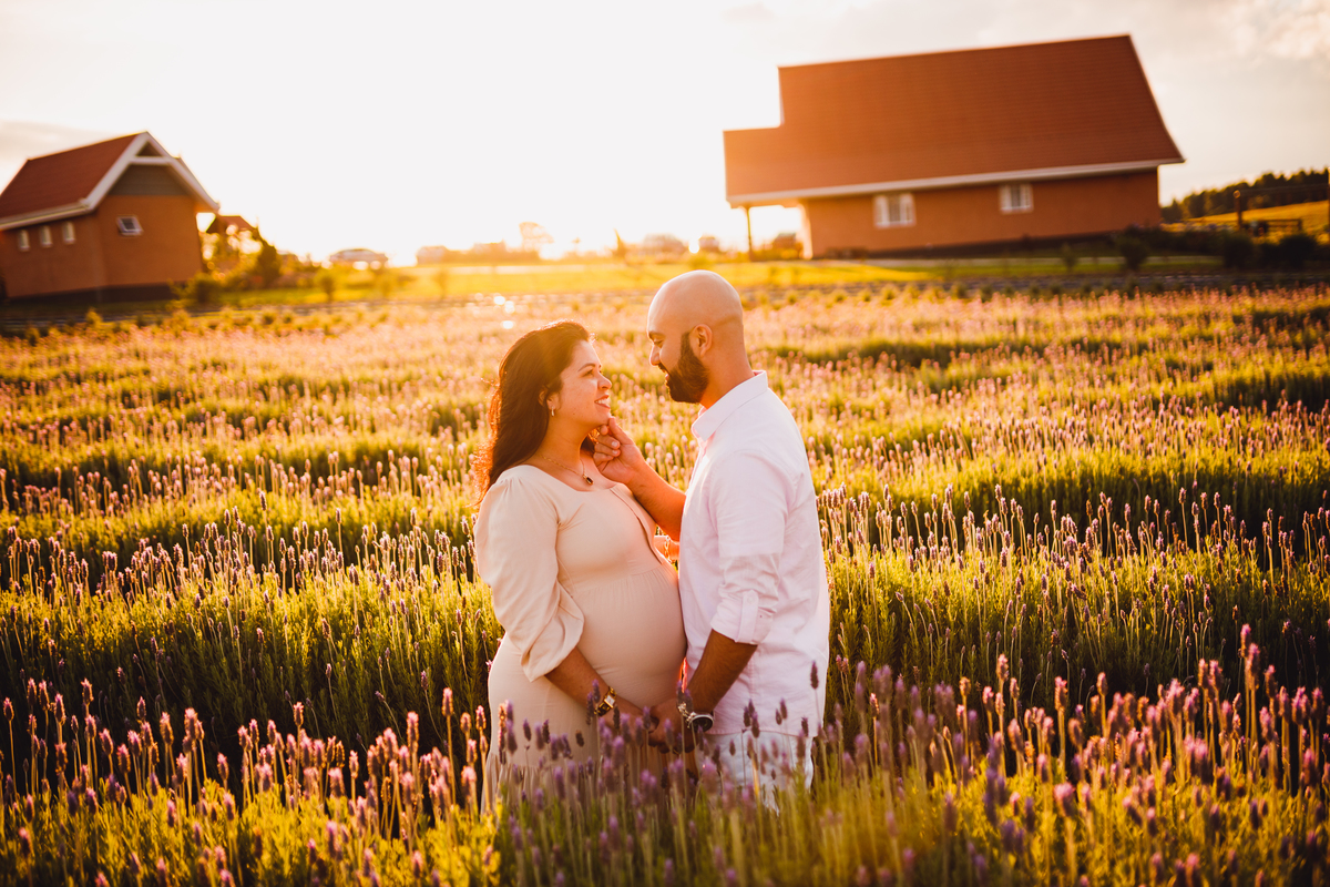 Fotografa familia Curitiba - Gestante externo Lavandario carambei