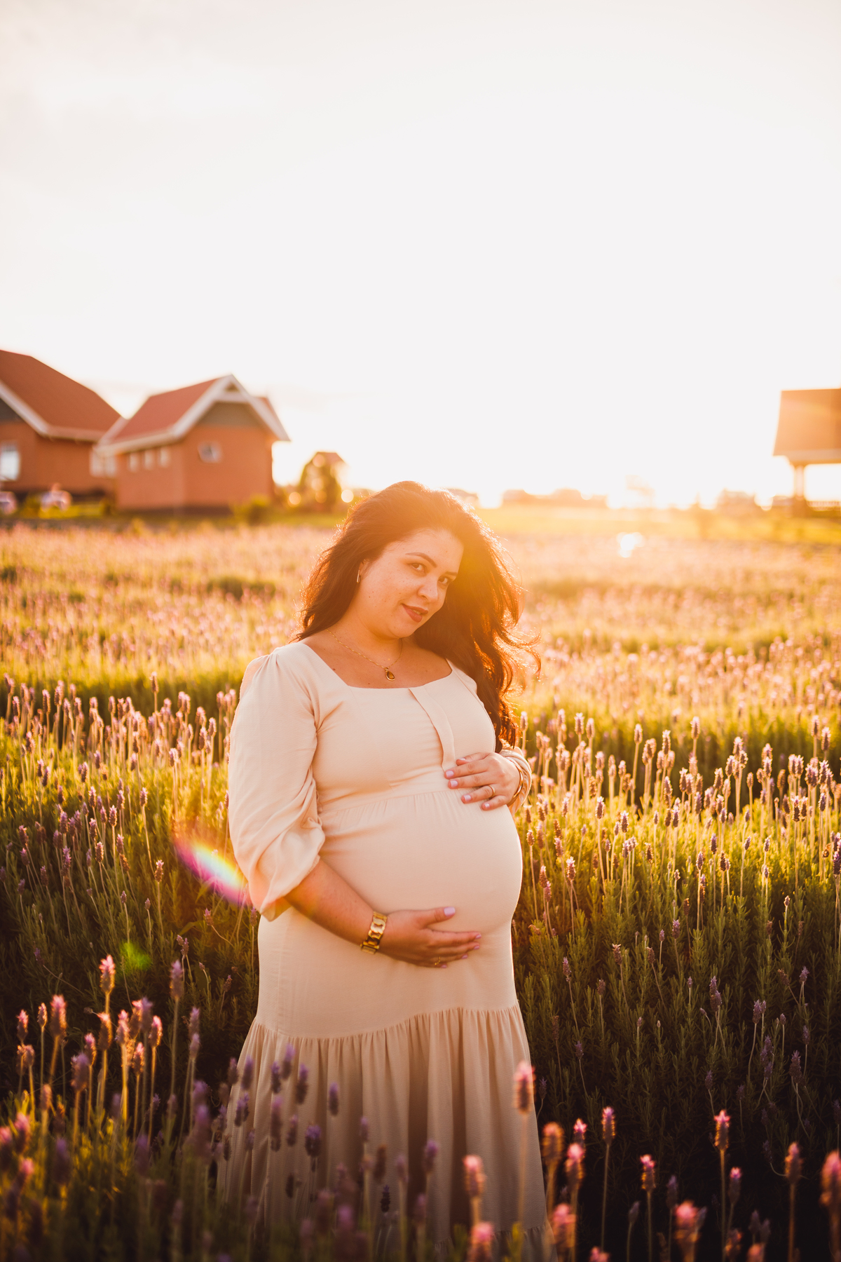 Fotografa familia Curitiba - Gestante externo Lavandario carambei