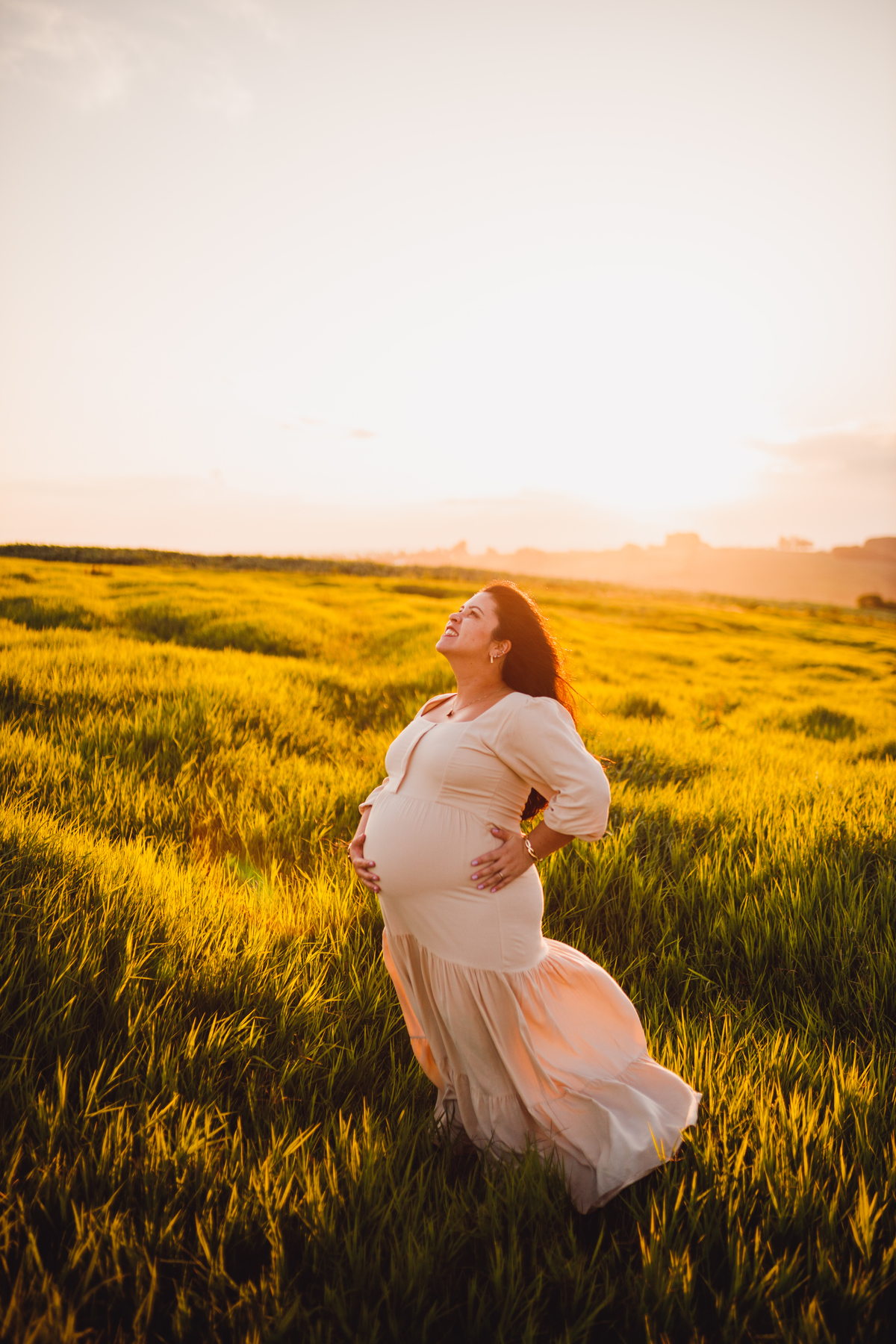 Fotografa familia Curitiba - Gestante externo Lavandario carambei
