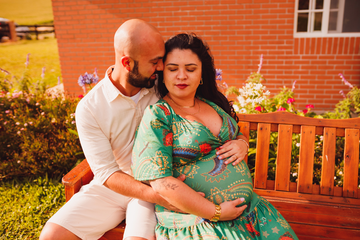 Fotografa familia Curitiba - Gestante externo Lavandario carambei