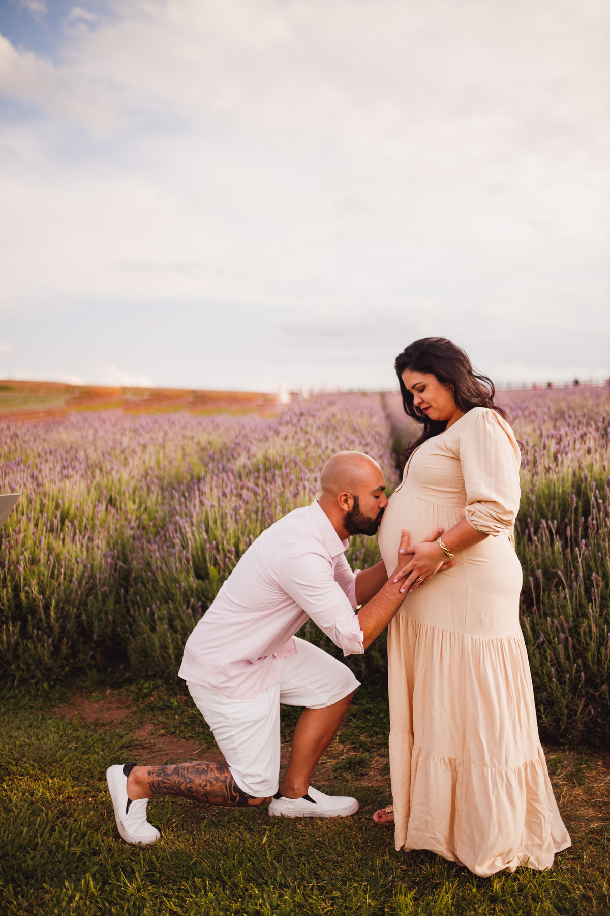 Fotografa familia Curitiba - Gestante externo Lavandario carambei