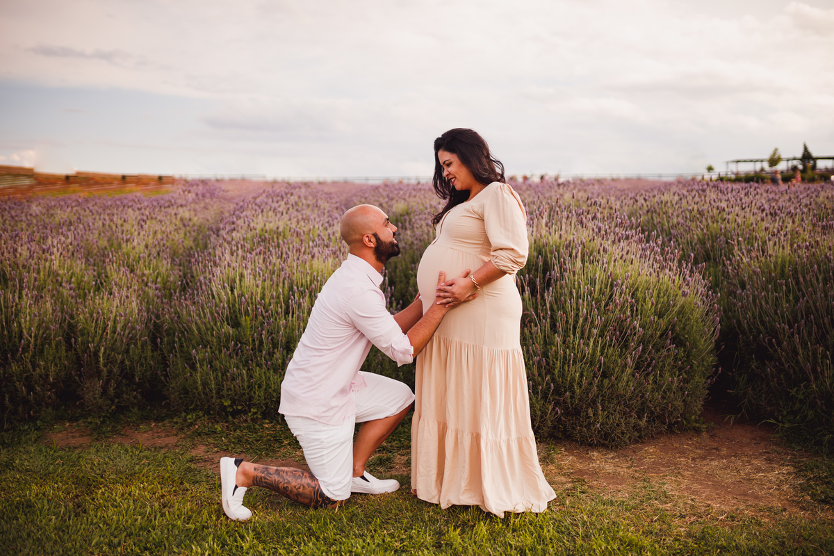 Fotografa familia Curitiba - Gestante externo Lavandario carambei