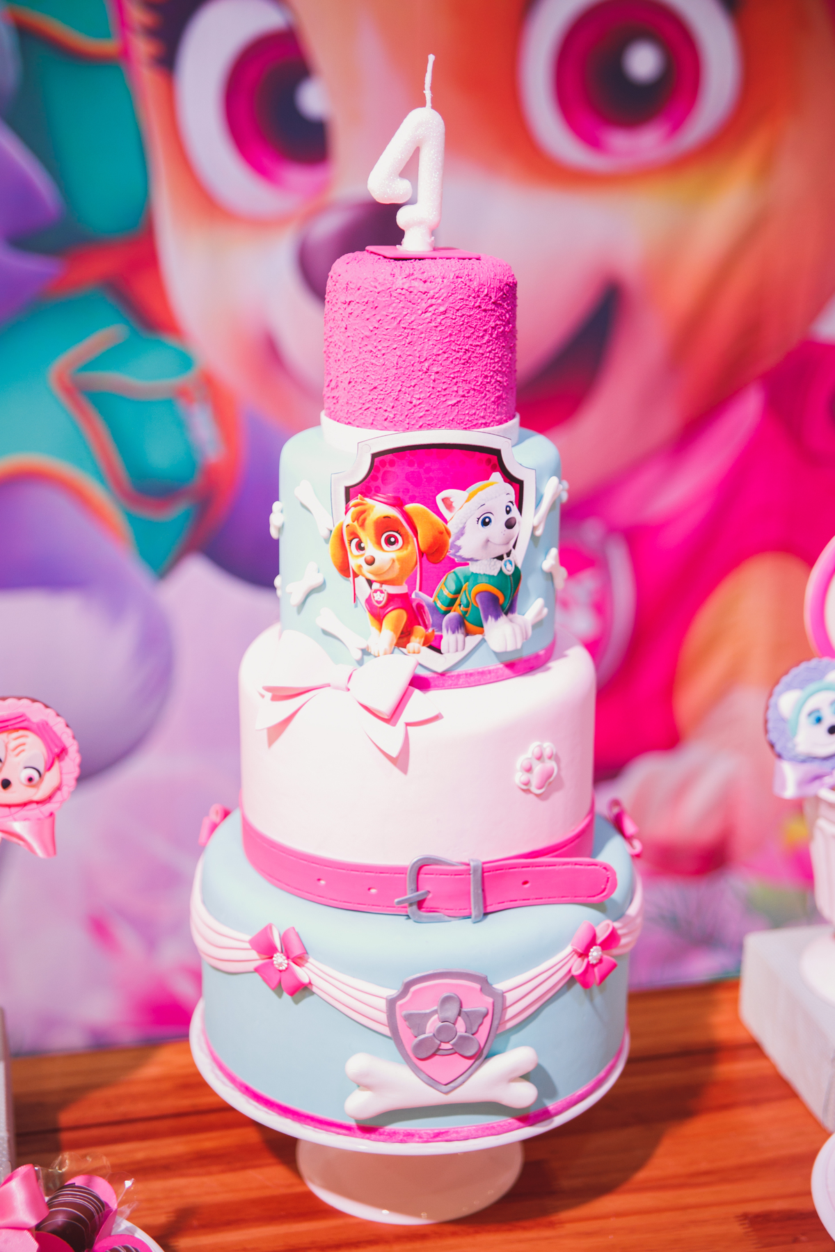 Fotografa familia Curitiba - Aniversário menina 4 anos buffet play house