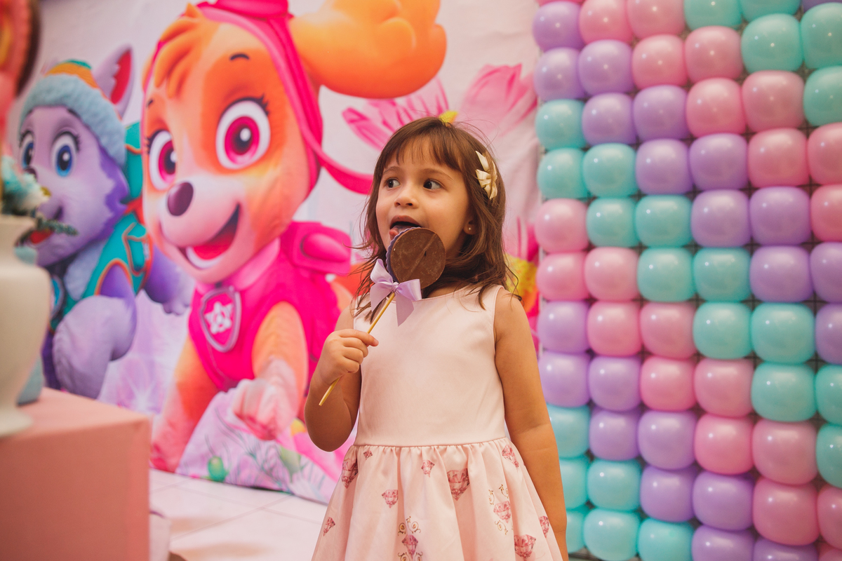 Fotografa familia Curitiba - Aniversário menina 4 anos buffet play house