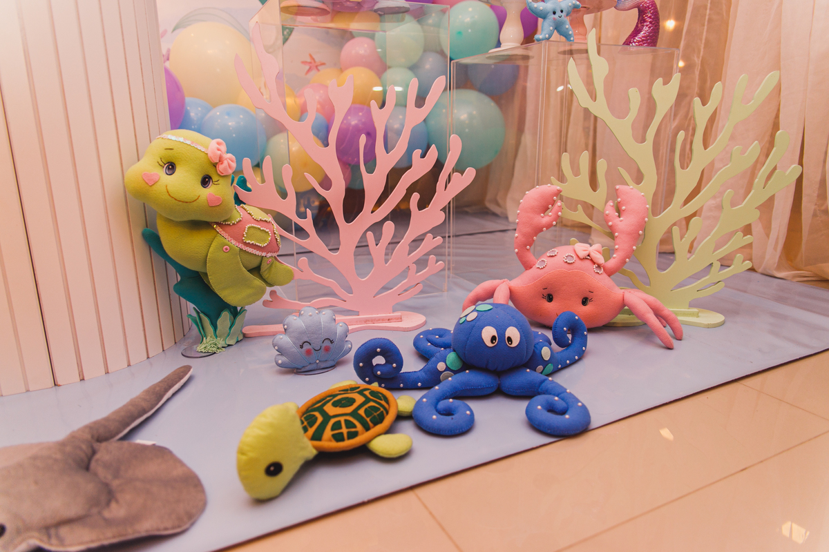 Fotografa familia Curitiba - Buffet Fina Festas menina 6 anos princesa Ariel