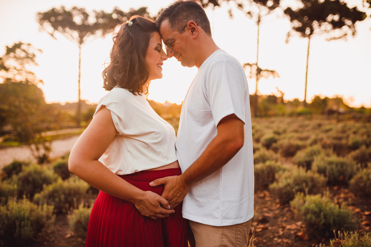 Fotografa familia Curitiba - Gestante externo Lavandario