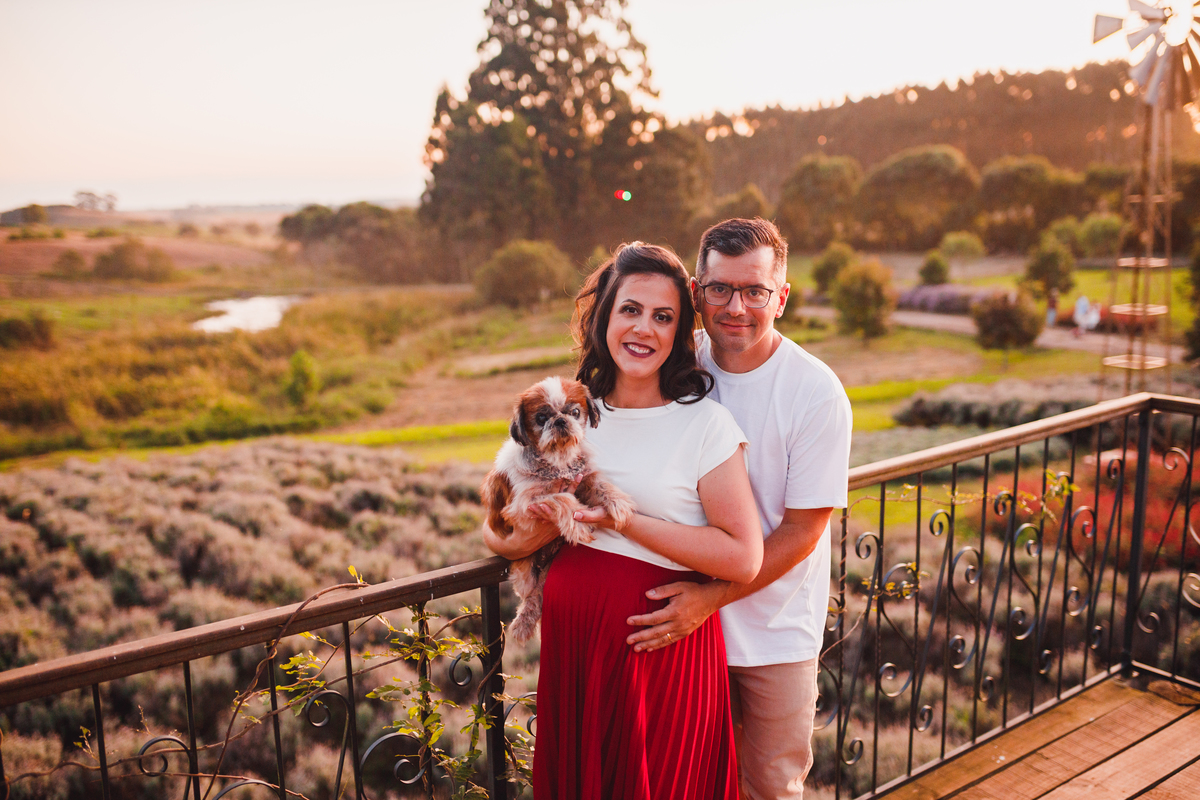 Fotografa familia Curitiba - Gestante externo Lavandario