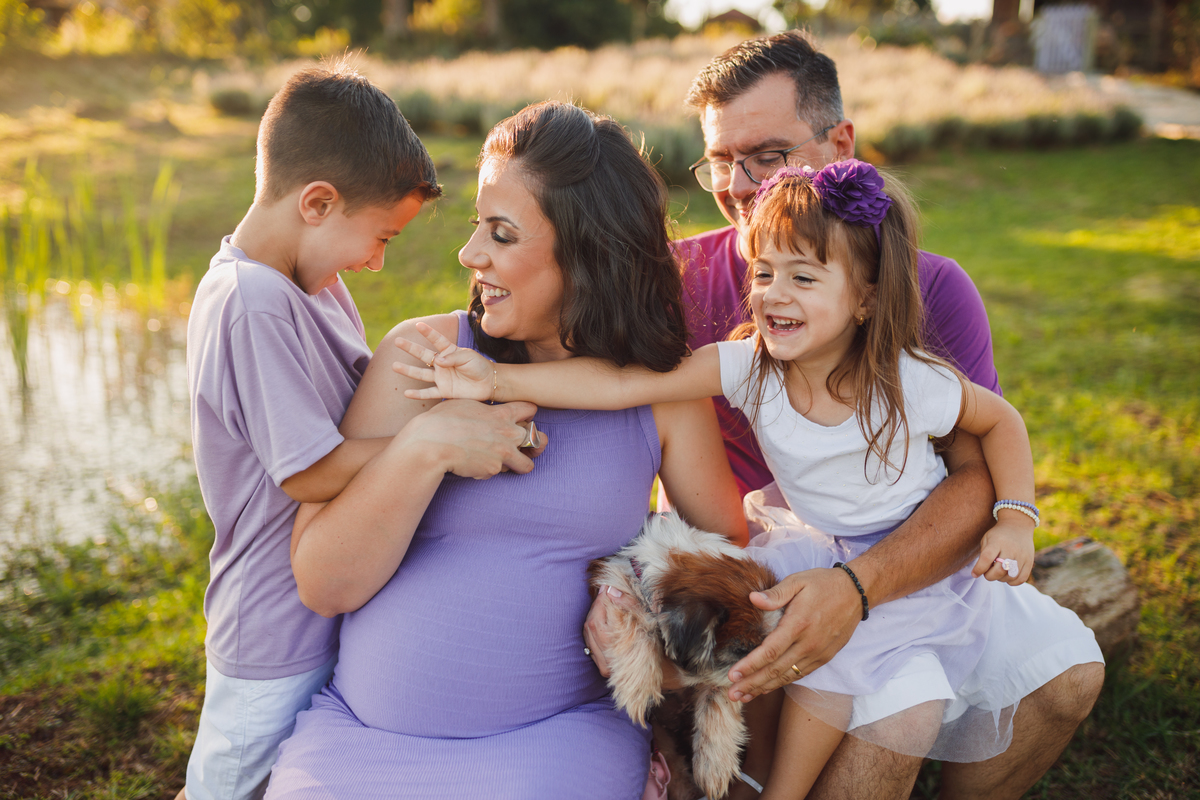 Fotografa familia Curitiba - Gestante externo Lavandario