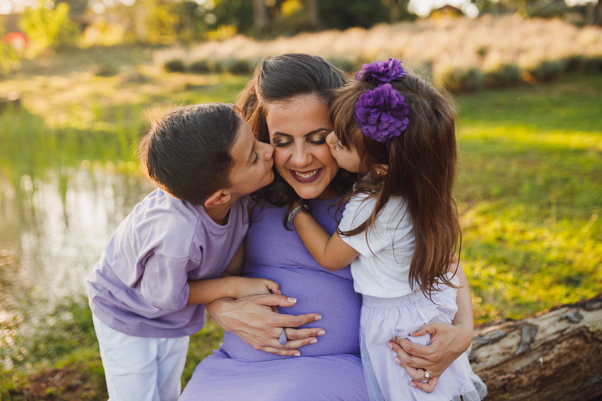 Fotografa familia Curitiba - Gestante externo Lavandario