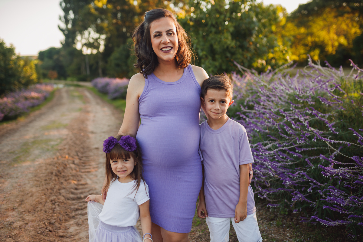 Fotografa familia Curitiba - Gestante externo Lavandario