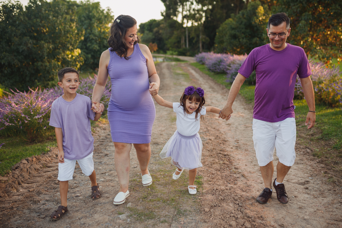 Fotografa familia Curitiba - Gestante externo Lavandario