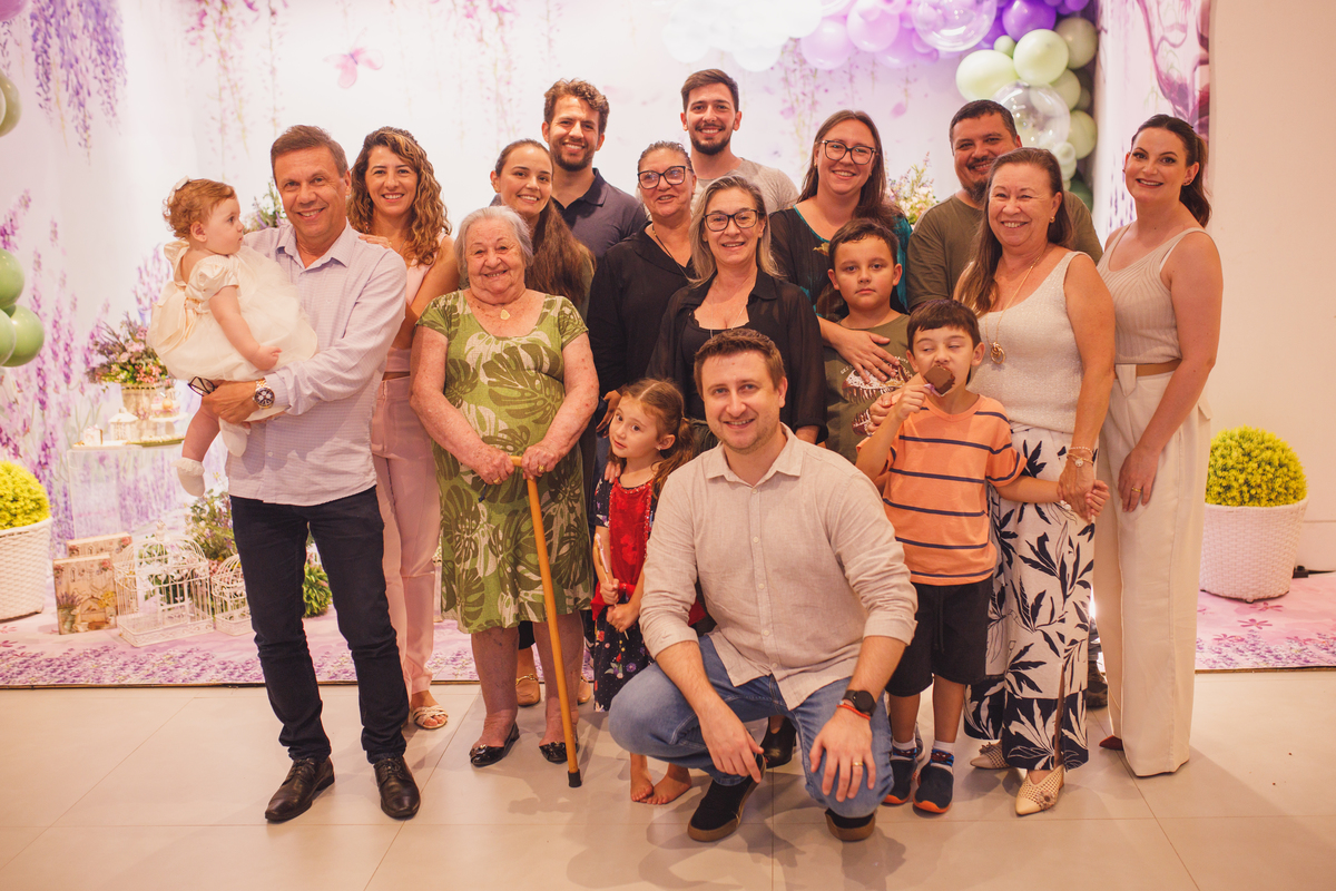 Fotografa familia Curitiba - aniversario 1 ano menina lavanda 