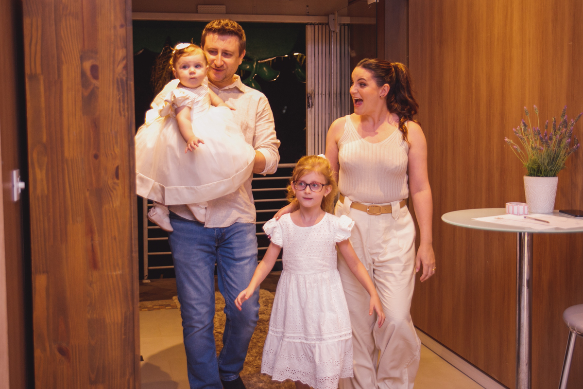 Fotografa familia Curitiba - aniversario 1 ano menina lavanda 