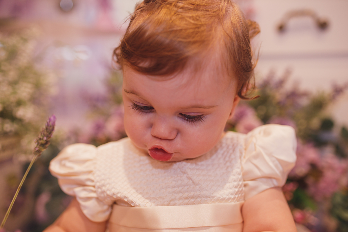 Fotografa familia Curitiba - aniversario 1 ano menina lavanda 