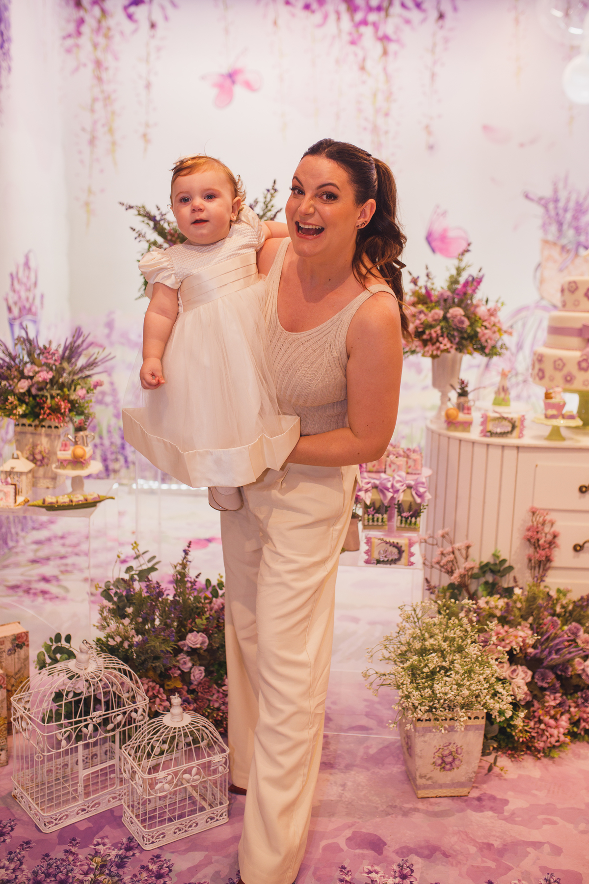 Fotografa familia Curitiba - aniversario 1 ano menina lavanda 